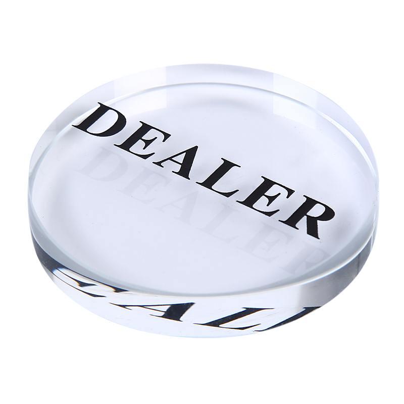 1pc 58mm -diameter akryl-knap-pressende pokerkort beskytter poker-dealer-knap-pokerchips