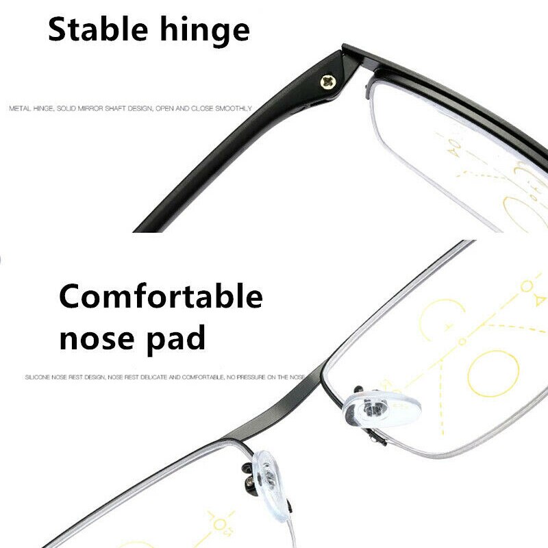 German Intelligent Color Progressive Auto Focus Reading Glasses See More Clearly Women Men J55