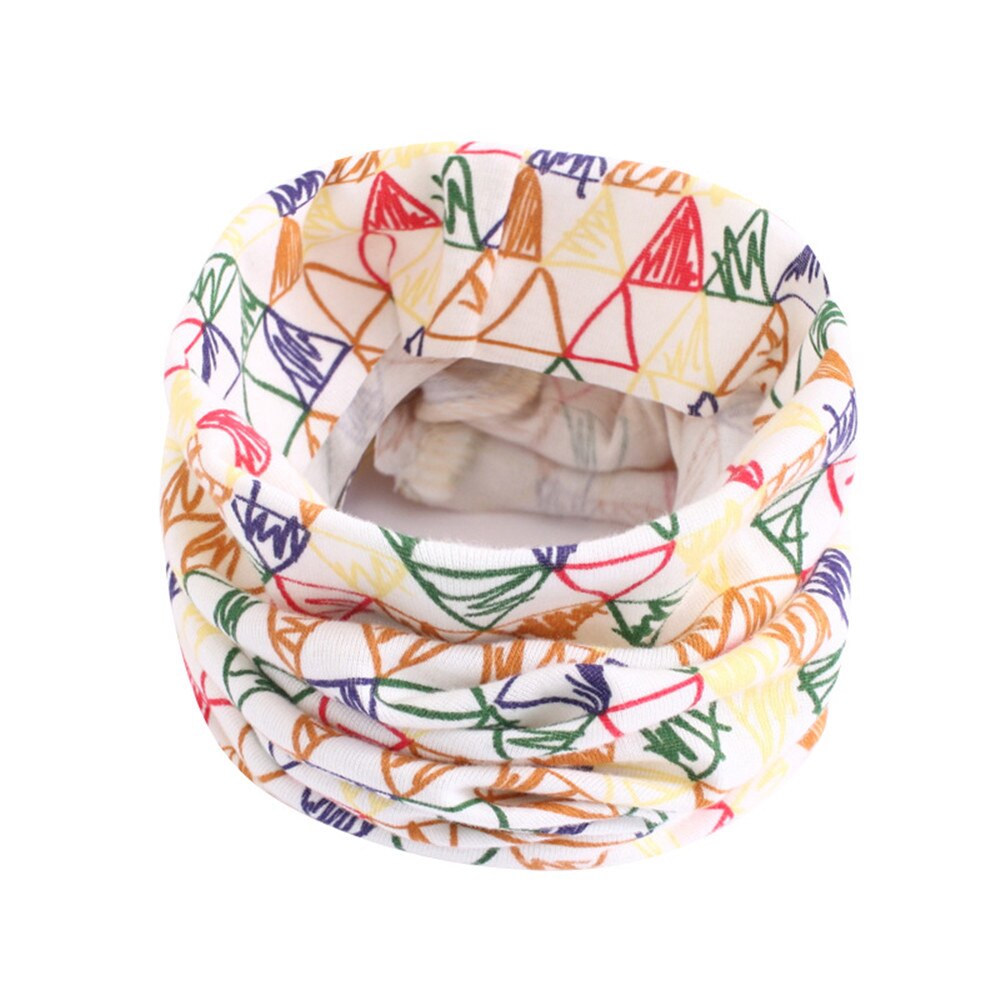 Children Cotton Scarf Baby Kids Autumn Winter Warm Hijab Scarf Boys Girls Cartoon Scarves Collar O Ring Magic Neckerchief: A4