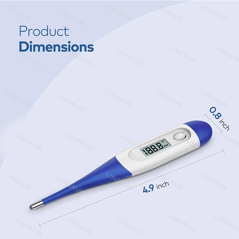 Thermometer voor volwassenen, digitale orale thermometer met zachte kop voor koorts, basale thermometer met 15 seconden snelle aflezing