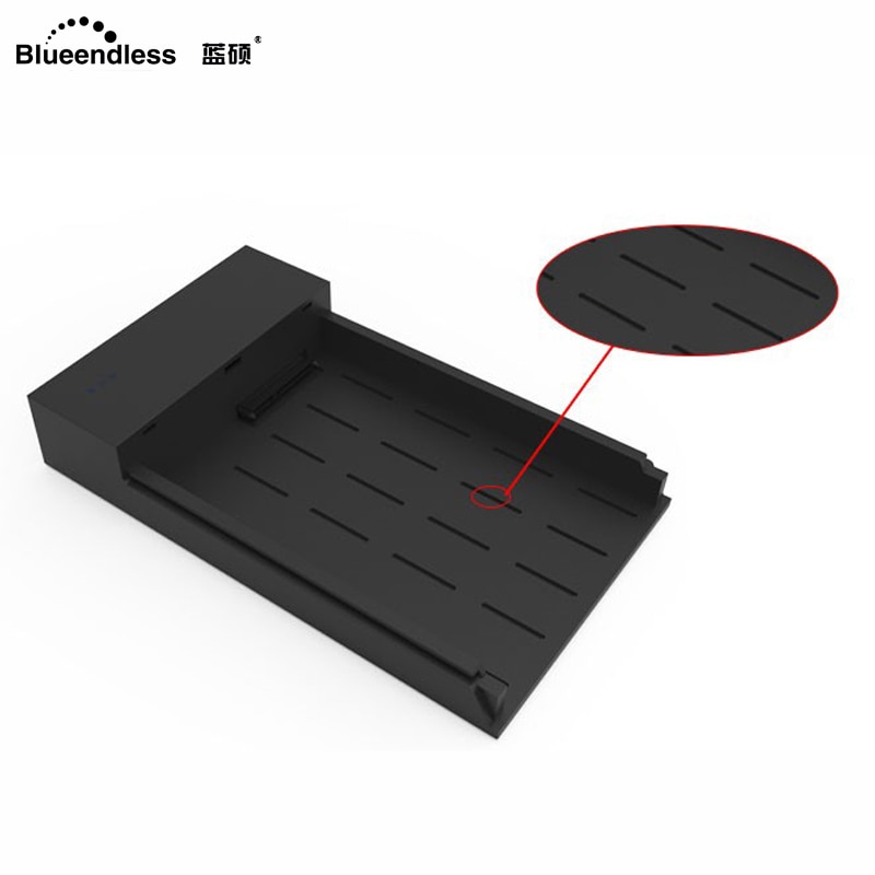 Blueendless 3.5' Hdd Case External Enclosure Plastic 12V 2A Sata to USB 3.0 Hdd Docking Station AC Plug HDD Caddy Box HD Externo