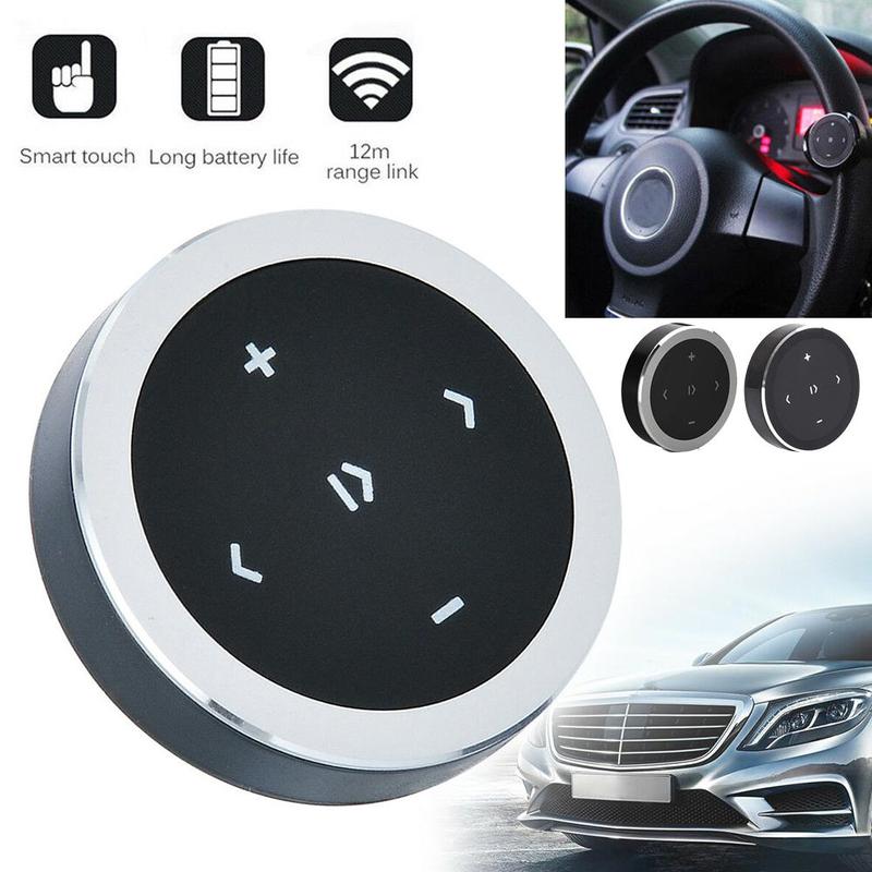 1pcs Car Wireless Bluetooth 3.0 Receiver Controller Bluetooth Media Control Button Car Steering Wheel Remote Controller Receiver
