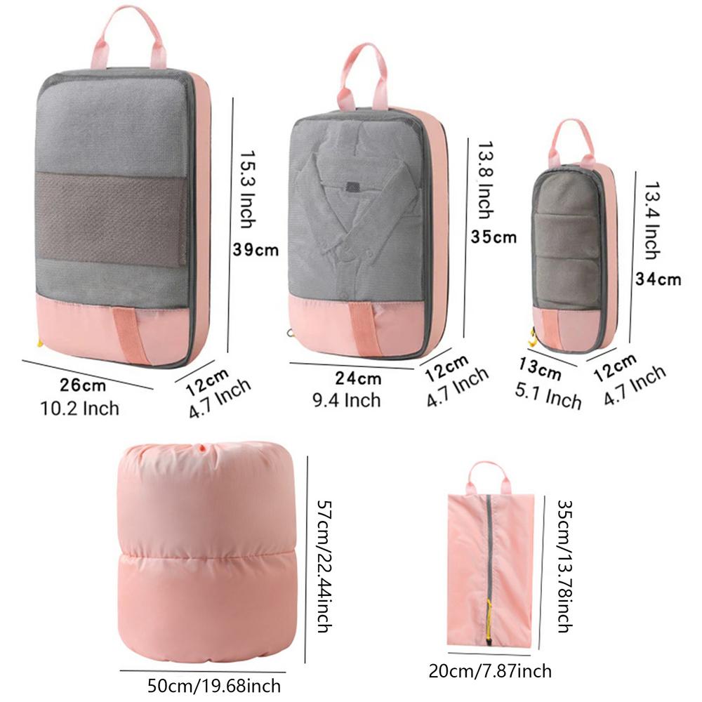 Kompressionsbeutel zur Aufbewahrung, platzsparende Tasche zum Bewegen, selbstkomprimierendes , Aufbewahrungstaschen für Kleidung für große Steppdecken, Pullover: WHITE