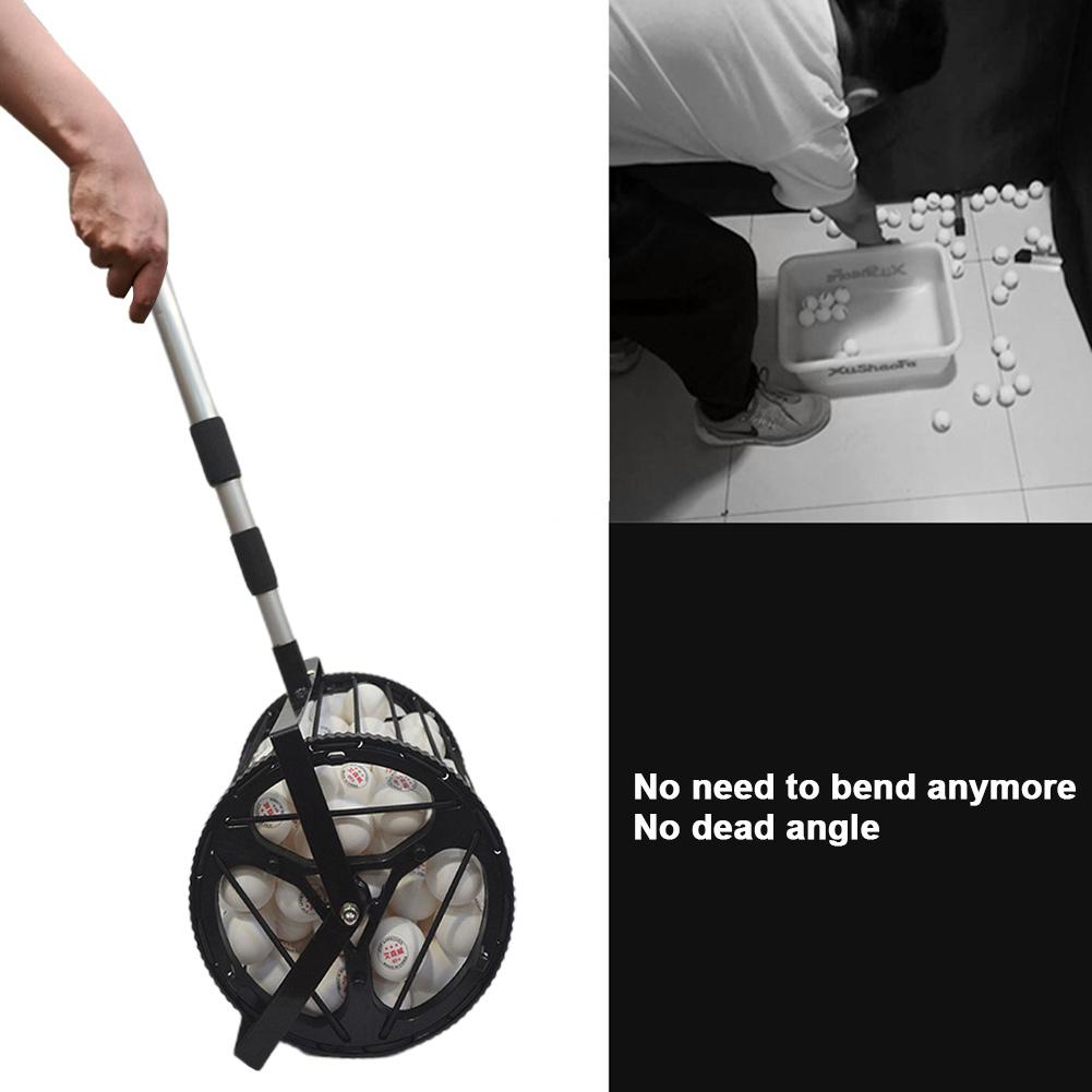 1PC Mini Smooth Rolling Ball Picker Upper With 125 Tennis Balls Holding For Table Tennis Ball Picker Ball Collector