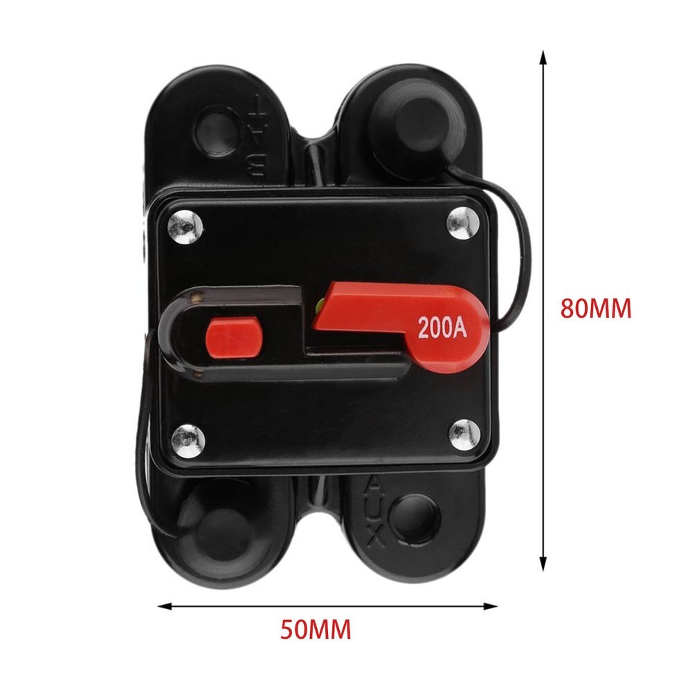 Optional Car Audio Inline Circuit Breaker Fuse 50A 60A 80A 100A 125A 150A 200A 250A for 12V Protection SKCB-01-100A .