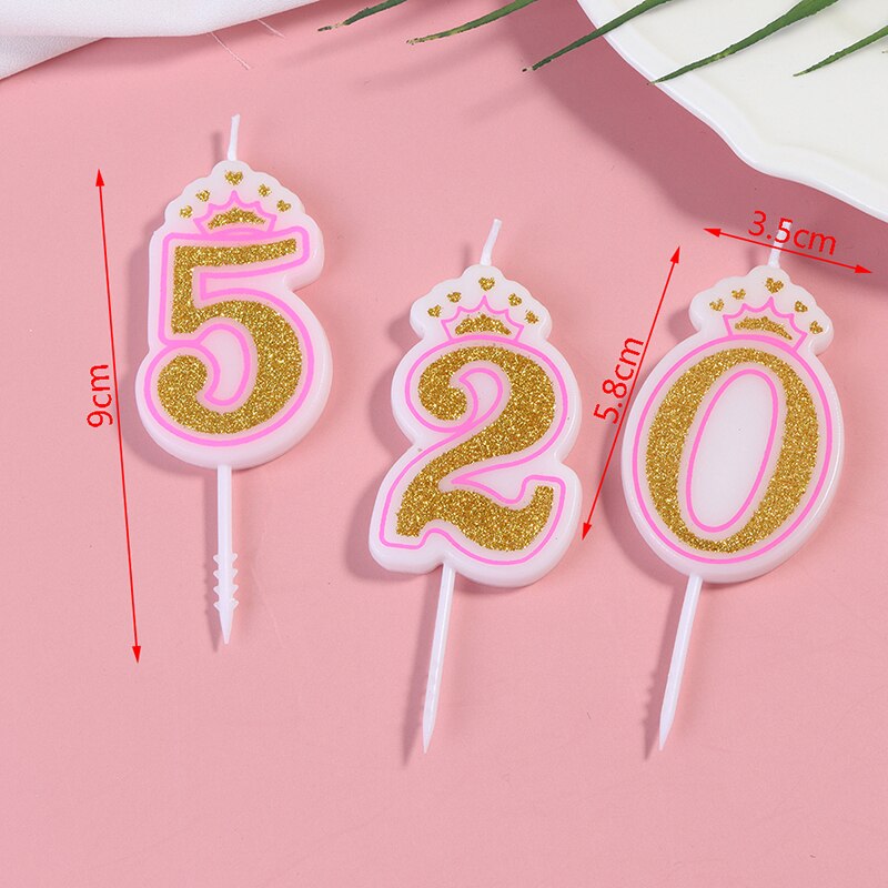 0-9 Nummer Verjaardag Kroon Kaarsen Leeftijd 0-9 Kind Verjaardag Feestartikelen Kaars Decoratie Cake Kaarsen