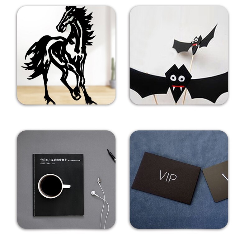 A4 Black Kraft Paper for DIY Handmade Cardboard Making 80g/120g/180g/230g/250g/300g/400g Hand Painting Paper Sketch Paper