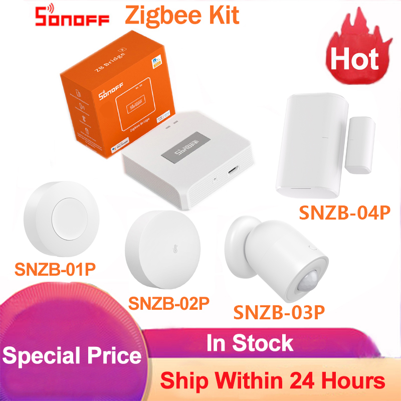Sonoff Zigbee Bridge-P Gateway Hub z Czujnikami Zigbee - Bridge, Drzwi/Okno, Ruch, Temp/Wilgotność, Przełącznik