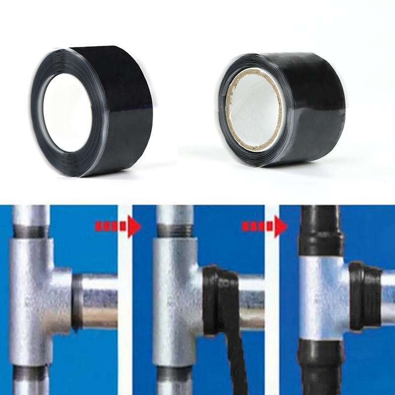 Nastro impermeabile autoadesivo nero Cinta impermeabile Sellante Nastro sigillante impermeabile per riparazione con arresto d'acqua