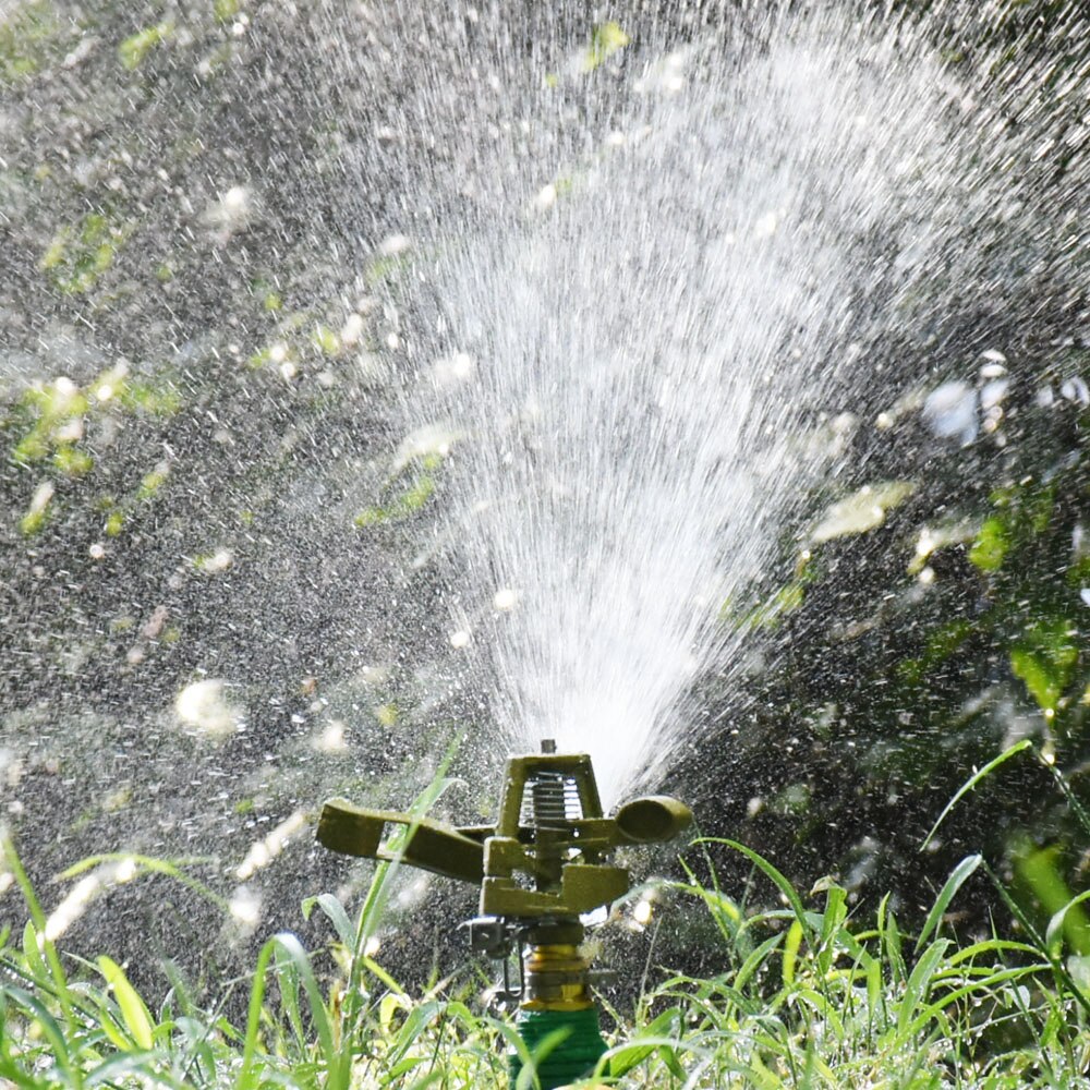 Irrigation Watering Rocker Sprinklers Nozzle With Support 360 Degrees Rotary Jet Nozzle Farm Lawn Garden Irrigation Sprinklers