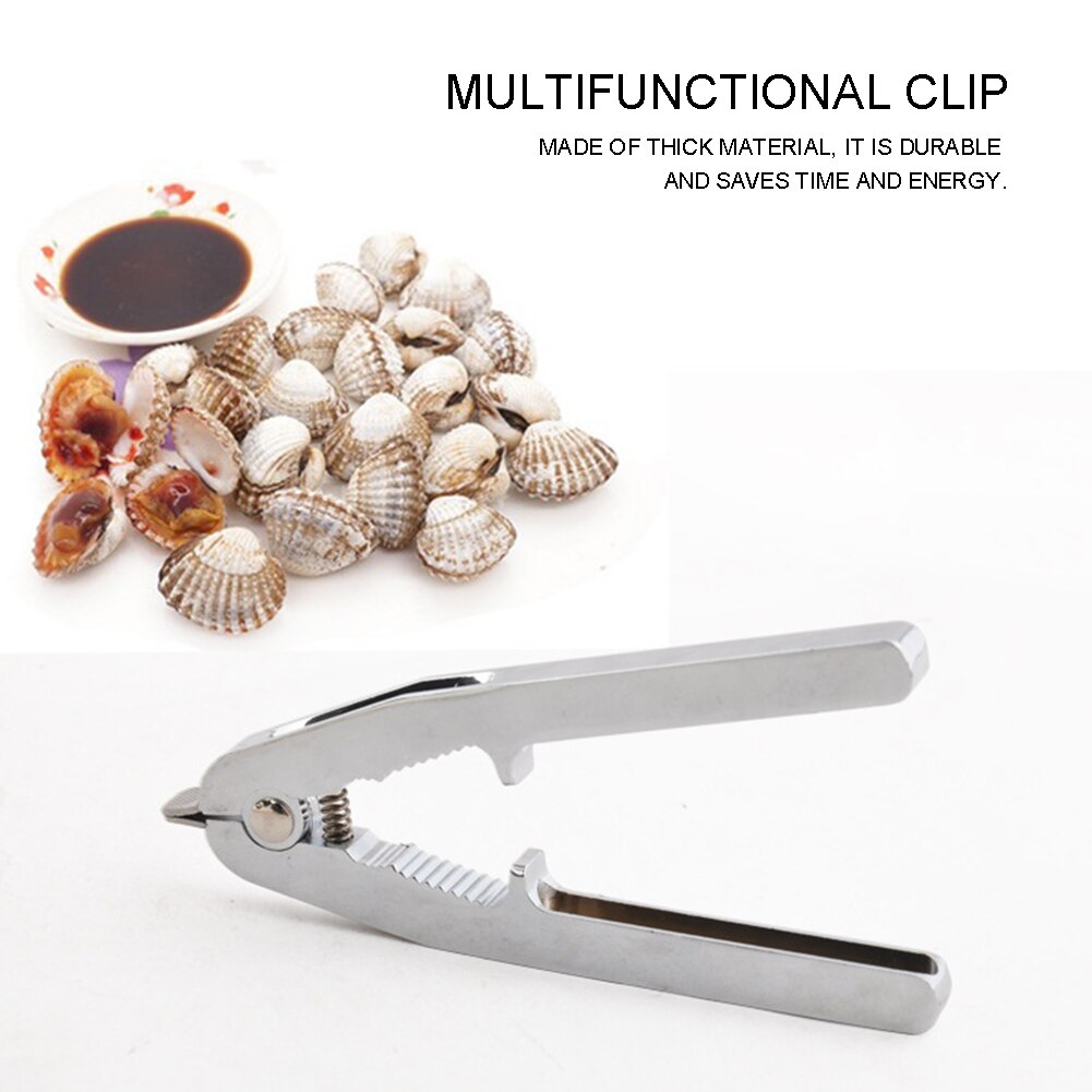 Multi-fonction ouvre-palourde pince à fruits de mer palourde dispositif d'ouverture outils de cuisine en alliage de Zinc ménage ouvert palourde outils