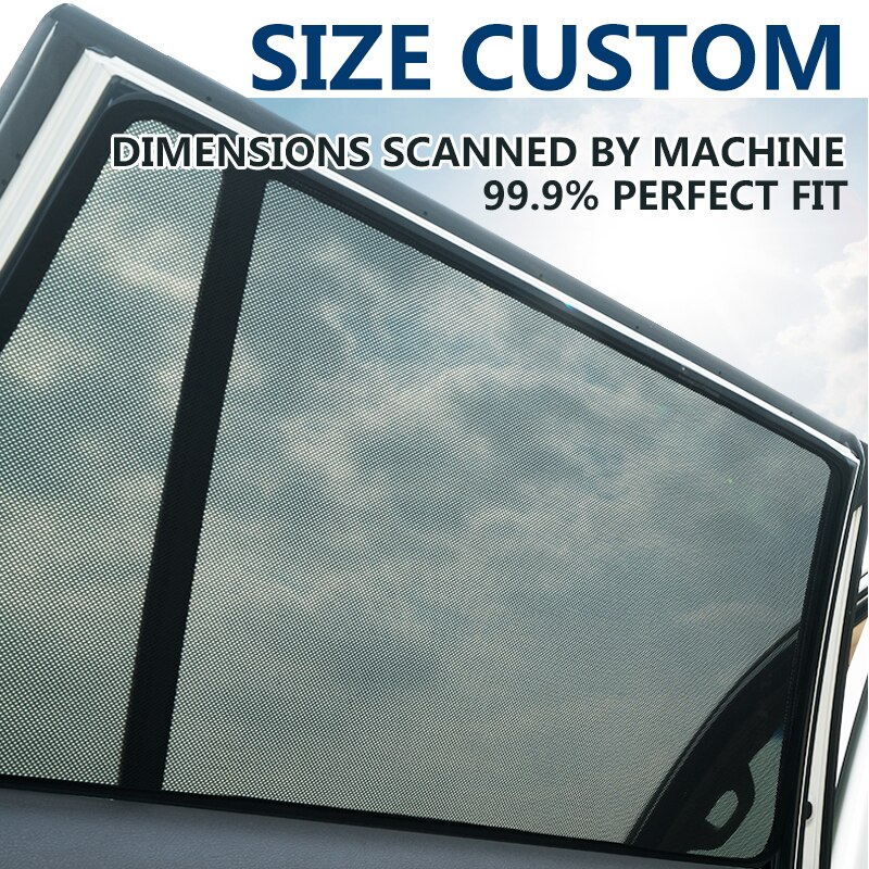 4PCS/Set Or 2PCS/Set Magnetic Car Side Window SunShades Mesh Shade Blind For VW T-ROC