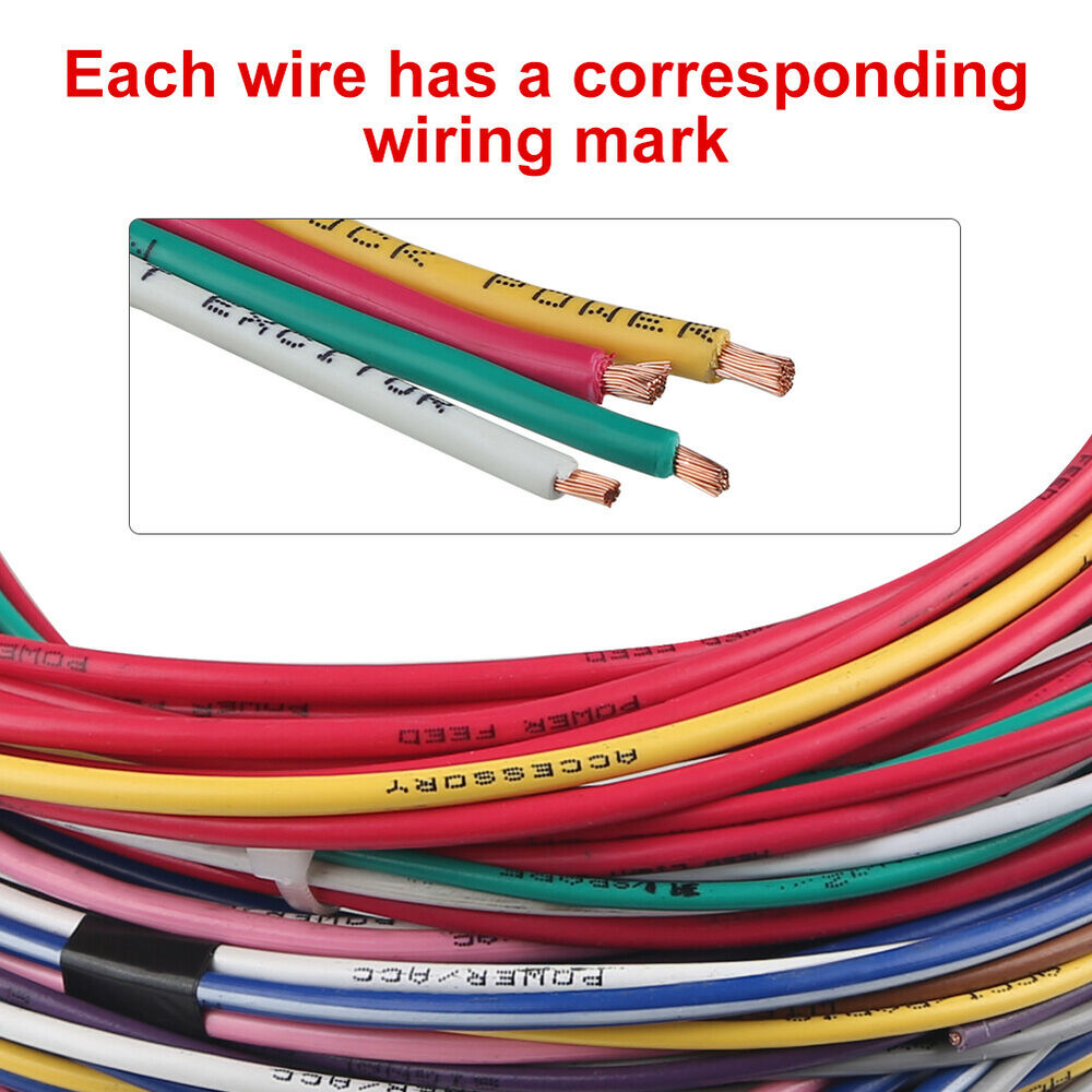 Universal Wire Harness Muscle Car Rod Street Rat With Fuse Box AssemblyUniversal 14 Circuit Fuse Car Accessories