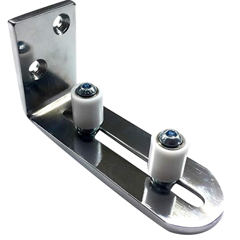 Floor Guide for Bottom Of Sliding Barn Doors Adjustable Wall Mount Stay Roller Guide Ball Bearings
