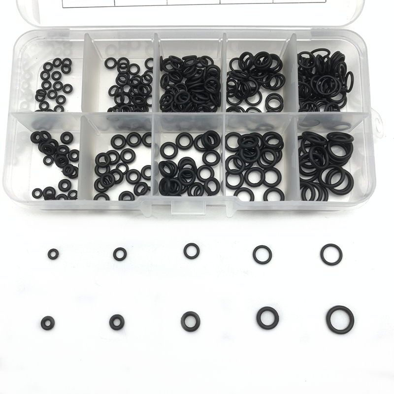Multiple Sizes NBR O ring Set Seal Ring Oil Resistant And High Temperature Resistant Nitrile Rubber Ring O-Ring Repair box