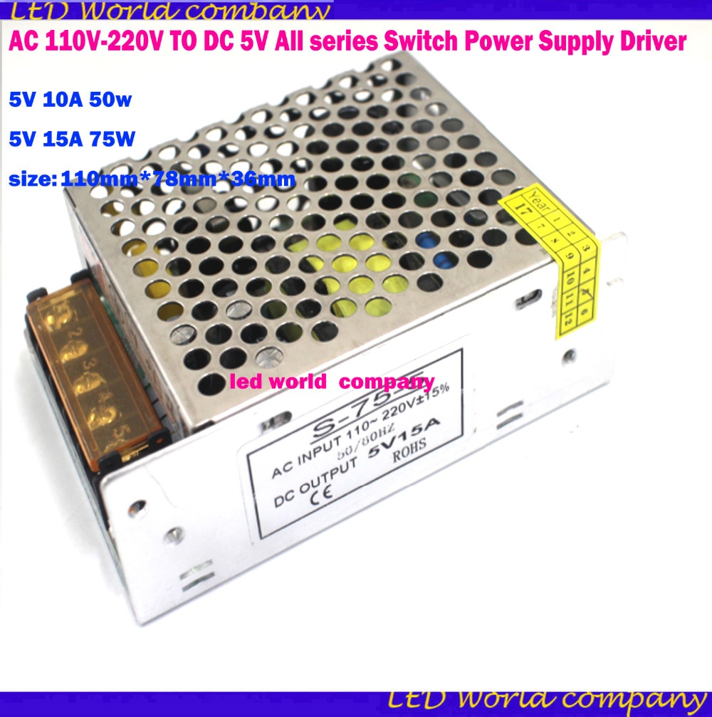 Factory Directly Sell AC 850V-240V TO DC 5V Full range of power supply Switch Power Supply Driver Adapter LED Strip Light