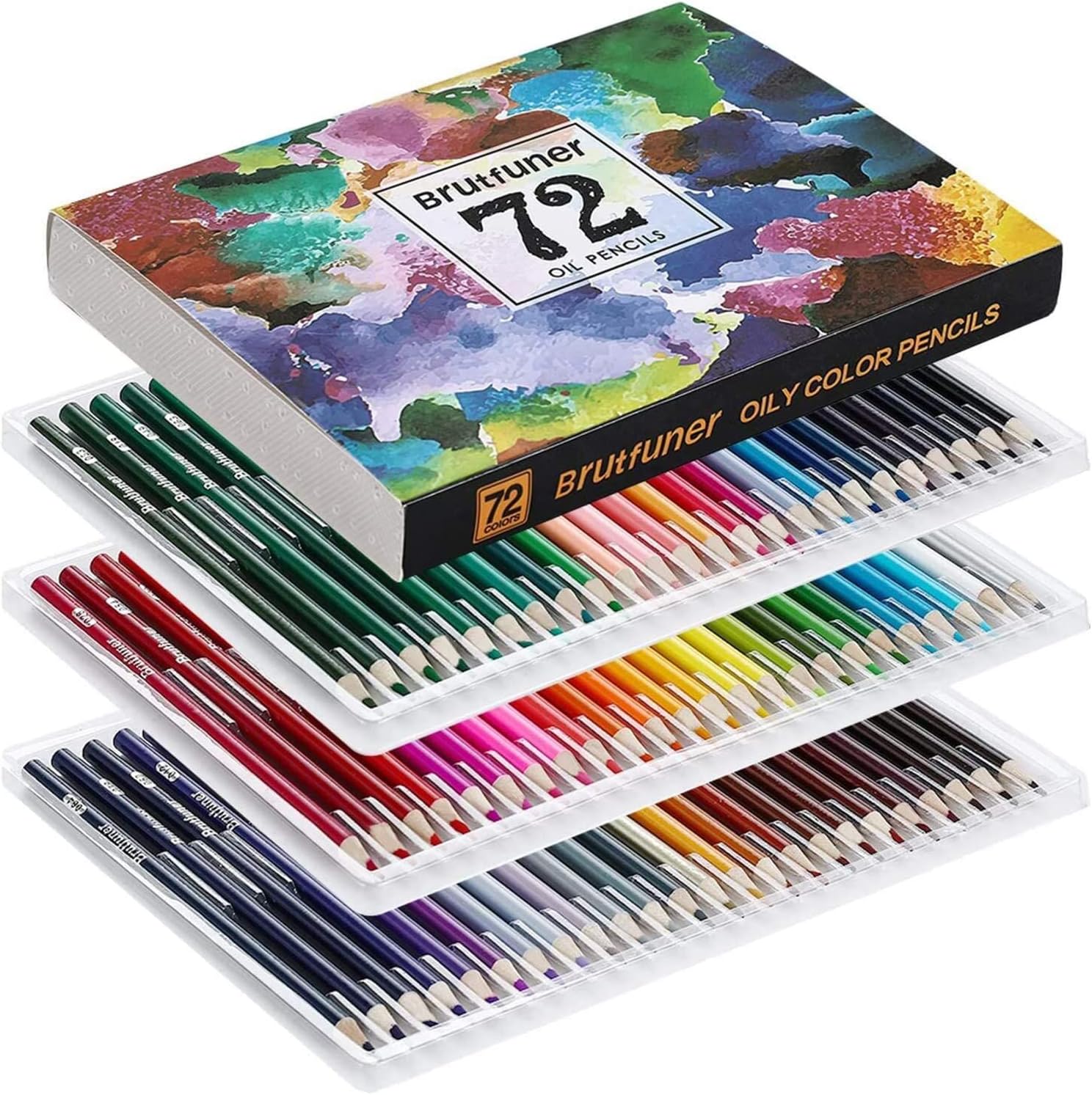 Matite colorate Matite a olio Matite da colorare Matite da disegno Nuclei morbidi Matite colorate per libri da colorare per adulti Artisti principianti: Grigio chiaro