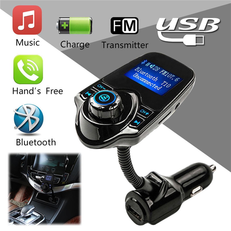 Wireless FM Modulator Car Kit Car MP3 Audio Player Bluetooth-compatible FM Transmitter HandsFree USB Car-Charger Transmittter FM