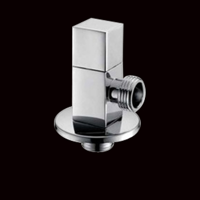 Válvula angular de latón con adaptador en T de 3 vías, 1 entrada, 2 salidas, válvula triangular, parada, accesorios de baño, conexión de 1/2 ", agua fría y: 5