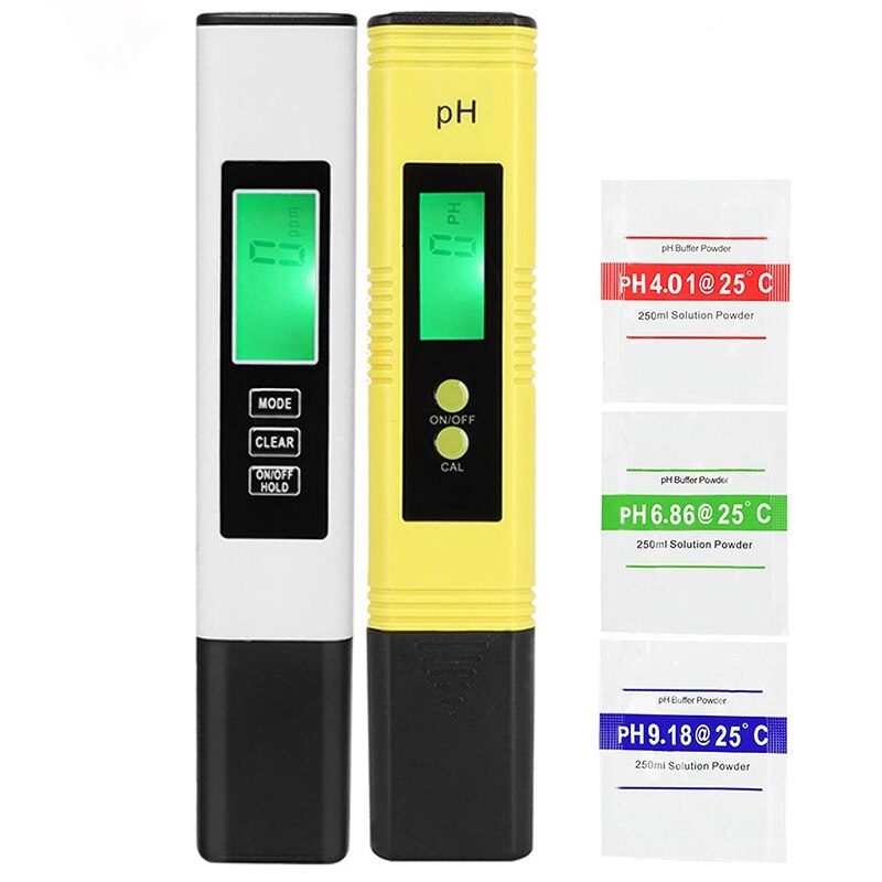 PH Meter and TDS Meter Combination PH Tester Digital PH Meter Reading Accuracy 3 in 1 TDS EC Thermometer
