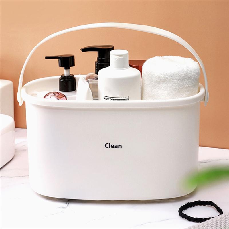 1Pc Bathroom Shower Basket Wet Cloth Container Bathroom Basket Cloths Container Shampoo Storage Basket for Storage Kitchen