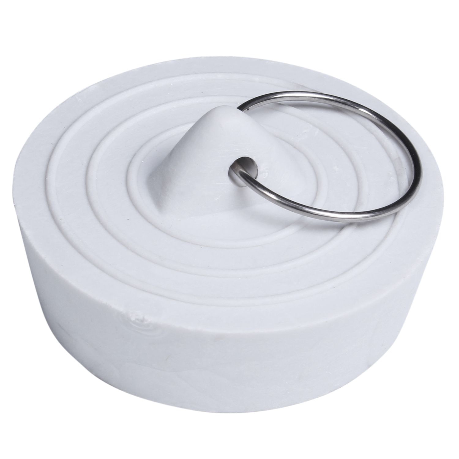 Rubber Bathtub Sink Wash Basin Plug Stopper--Off-White