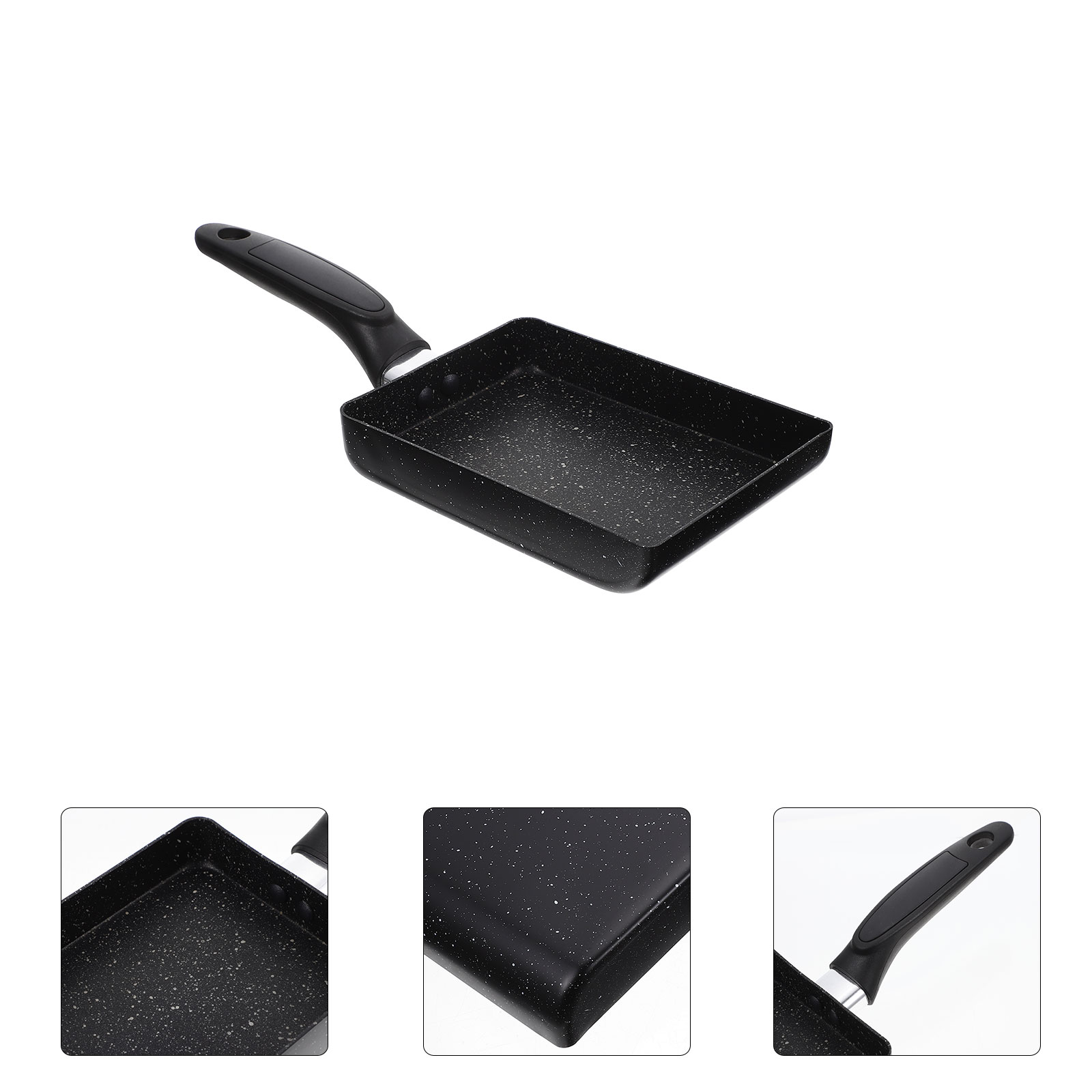 Japanese Square Skillet Pan Japanese Style Tamagoyaki Pan Kitchen Non Stick Frying Pan