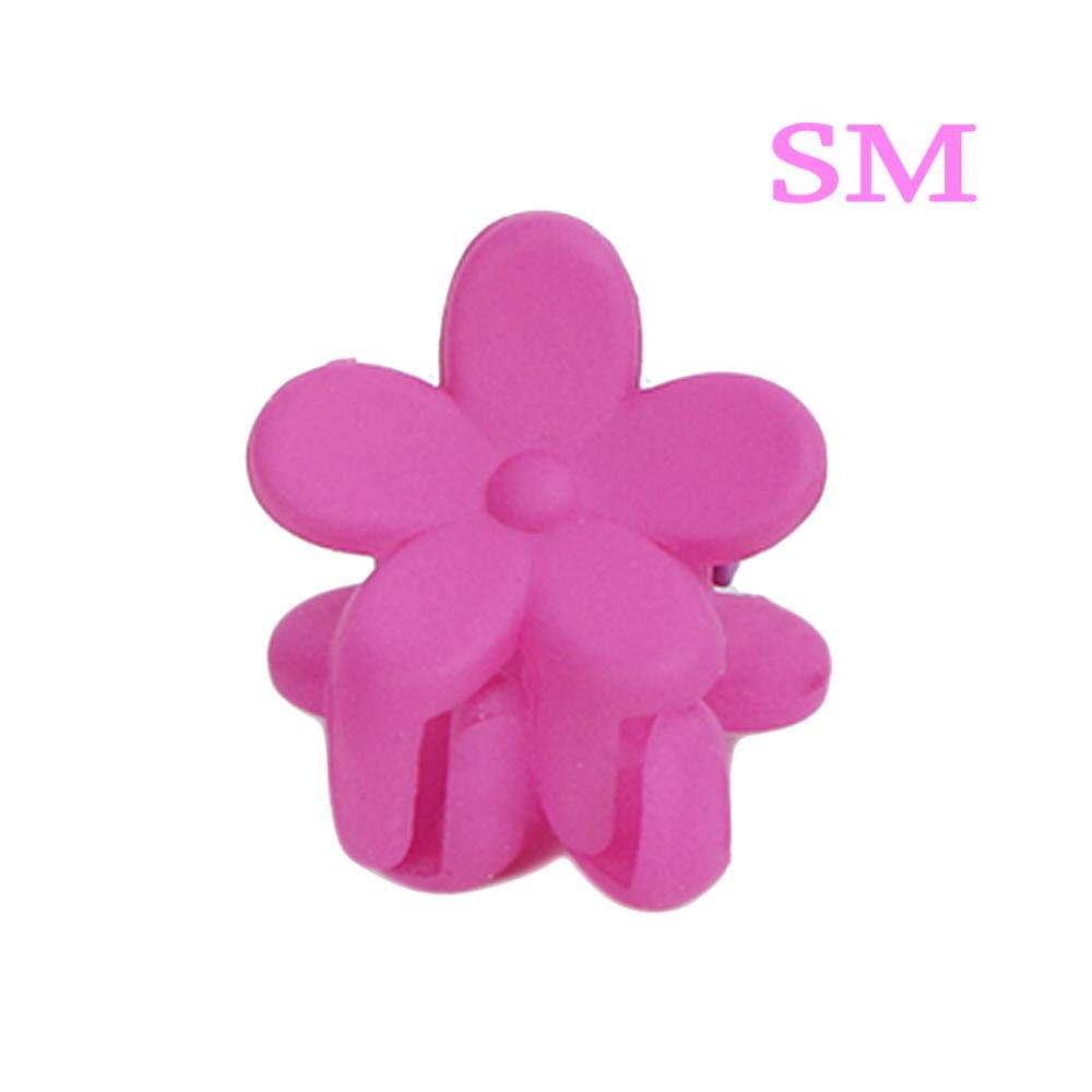 10 Pcs/Set Baby Girls Mini Hair Jaw Clip Cute Candy Pink Mixed Color Flower Hair Claw Children Hairpin Hair Accessories: 10 Pcs Style SM