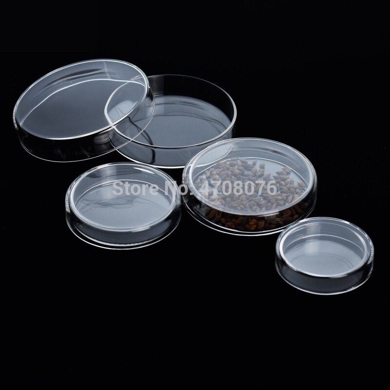 dia 90mm 3sets/box Borosilicate Petri dishes with cover Glass culture dish Cultural Petri dish Labware for lab experiments