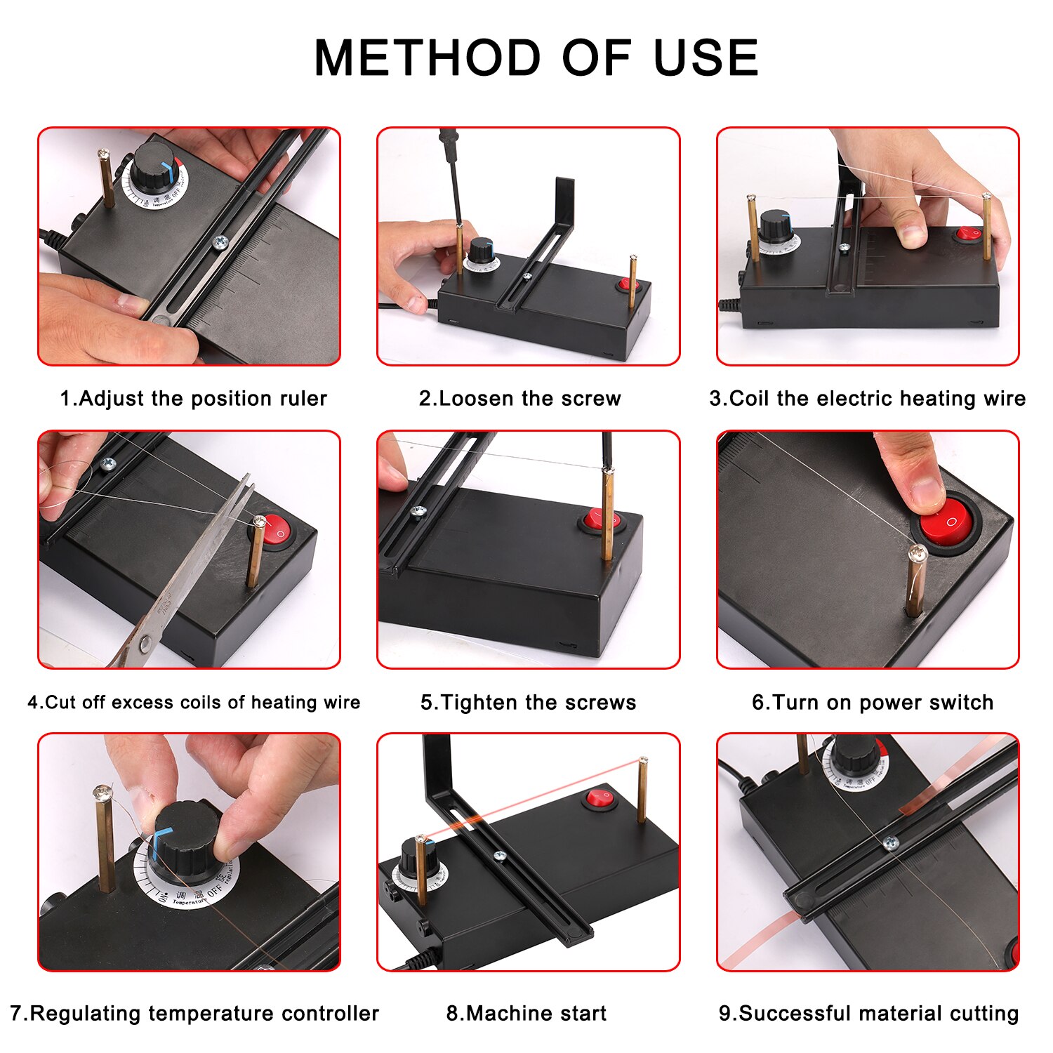 Máquina cortadora de cinta para uso doméstico, herramienta Manual para cortar cintas, bricolaje, cortador térmico