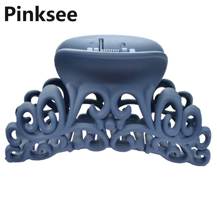 Dames Dames Grote Haardracht Haar Klauw Clips Baret Haar Krab Klem Scrub Plastic Holle Bloem Haarspeld Accessoires: A