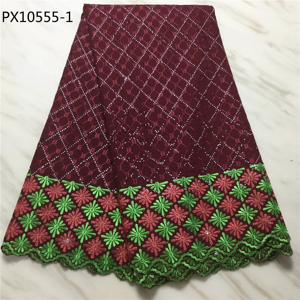 African Women white color swiss voile lace cotton stock fabric: 1