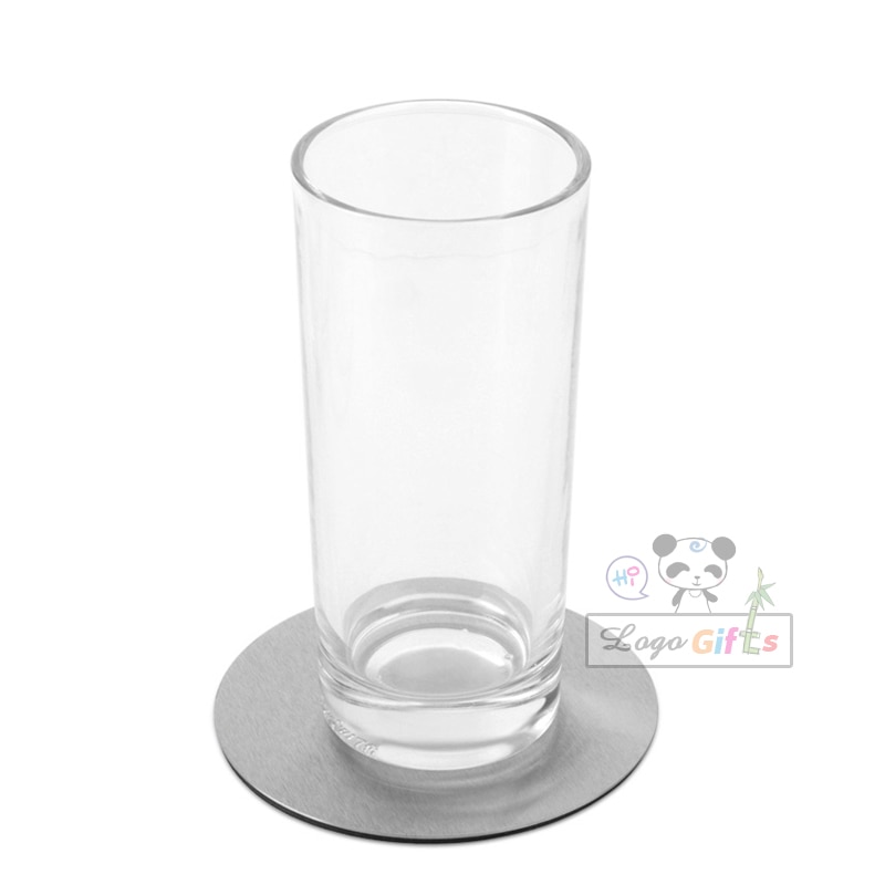 Circle coffee mug coaster cute desk set for home and bar one piece with and