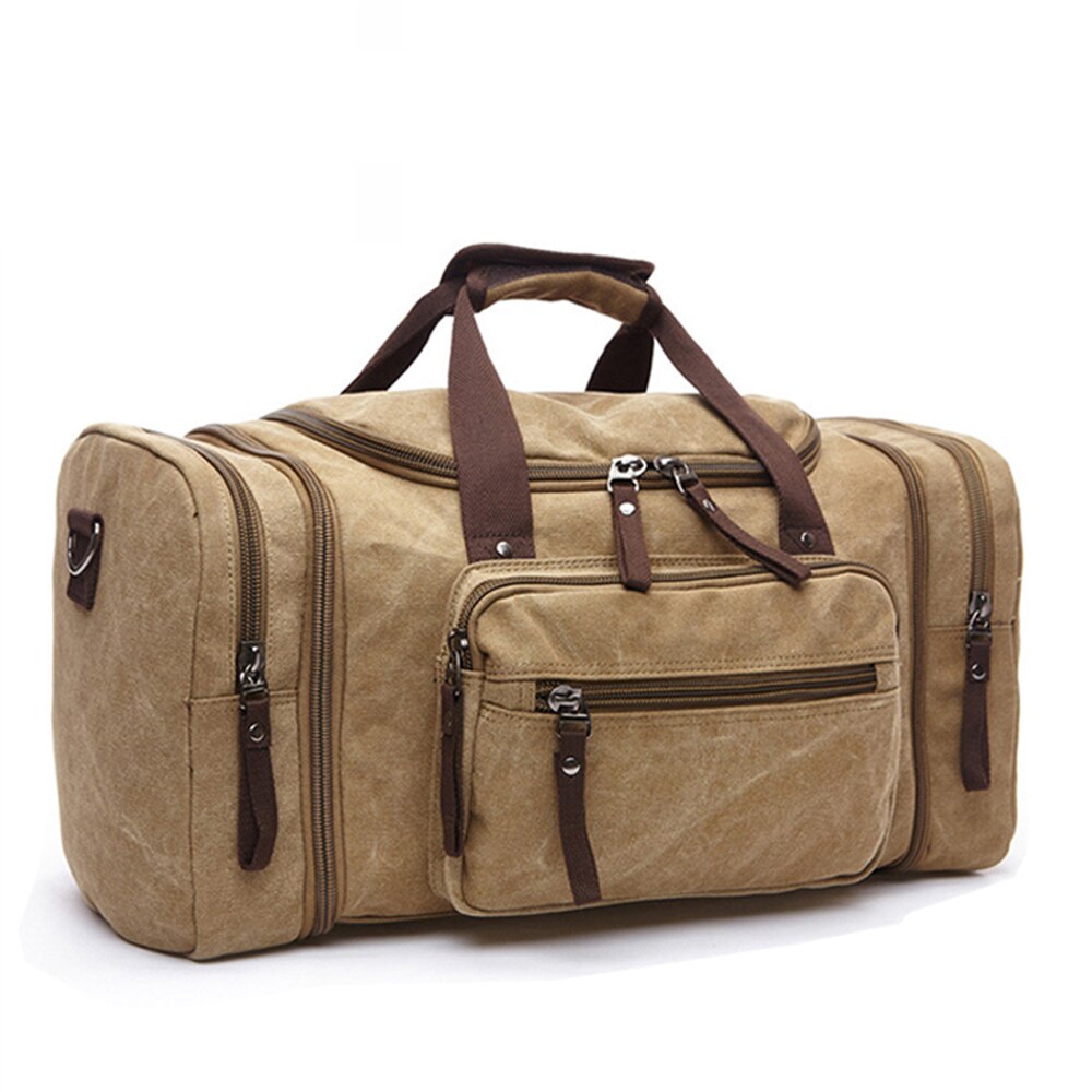 Zachte Canvas Mannen Reistassen Handbagage Tassen Mannen Plunjezak Reizen Tote Weekend Bag Hoge Capaciteit