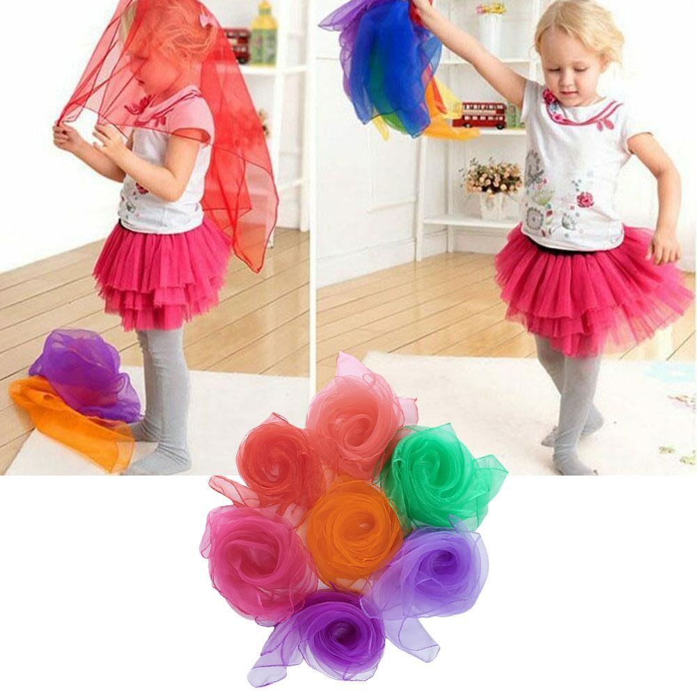 9 farben outdoor-tanzhandtuch, jonglierhandtuch, fitnesshandtuch in bonbonfarben, tanzgaze-schal, fitnesshandtuch