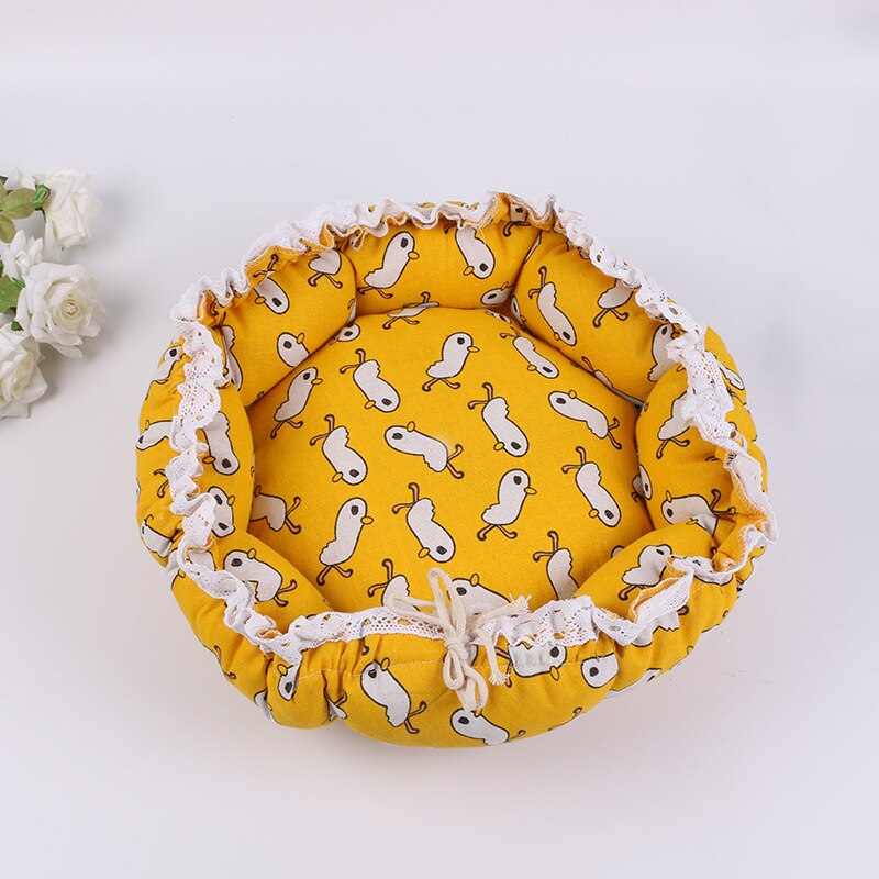 Pet Dog Nest flower Bud Nest Pumpkin Nest Small Dog Kennel Cat Nest Pet Mat Sleep Nest For Cat Teddy Chihuahua Bed: Duck