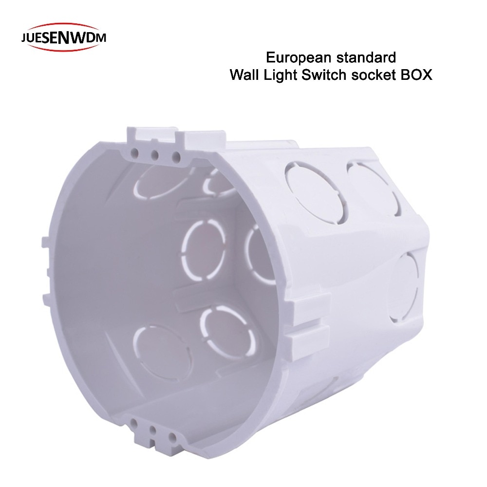 EU Standaard Ronde Muur Junction Box voor Muur Lichtschakelaar socket