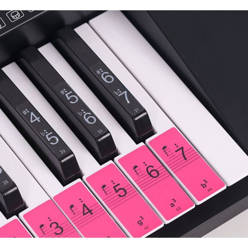 61/54 Keys Electronic Keyboard Stickers 88 Keys Piano Keyboard Stickers Piano Keyboard Stickers Music Decal Label2