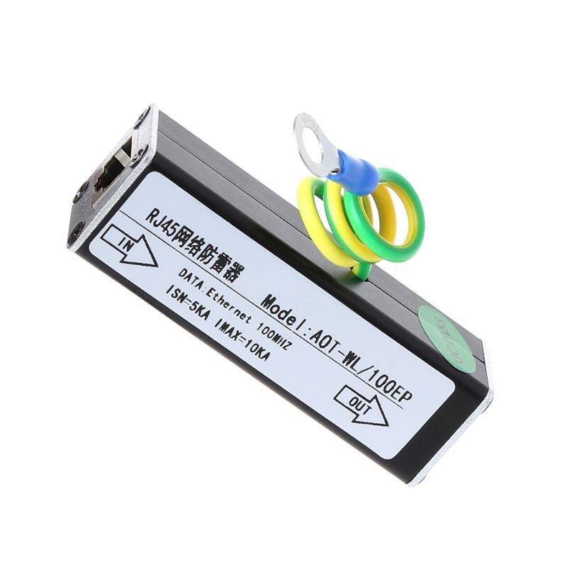 Netwerk  rj45 bewakingsapparatuur camera bliksembeveiliging overspanningsbeveiliging beschermingsapparaat bliksemafleider