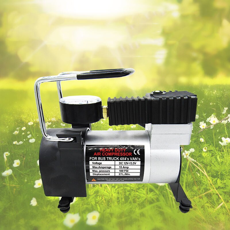 12 V Tragbare Auto Reifenfüller Pumpe 15A 27L/min ... – Grandado