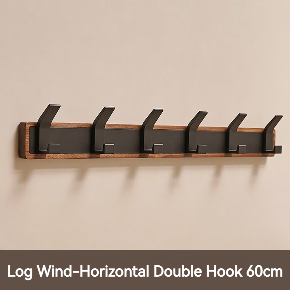 Percheros de pared de madera para dormitorio, vestíbulo de entrada, perchas de almacenamiento de ropa, gancho multiusos, organizador de ropa para chal, almacenamiento para el hogar: Azul