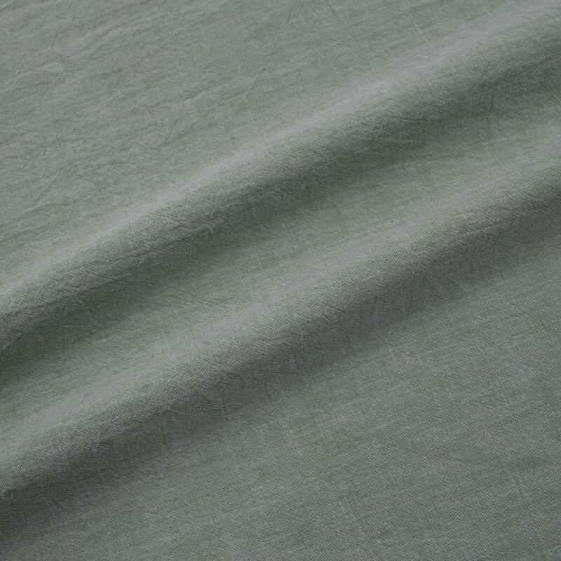 Waschen Reiner Baumwolle 100% Stoff für Bettwäsche Decke Abgedeckt Kleidung Shirt Netz gestreift Plaid Tuch Brokat NäHenne Diy 50x250cm: Gras Grün