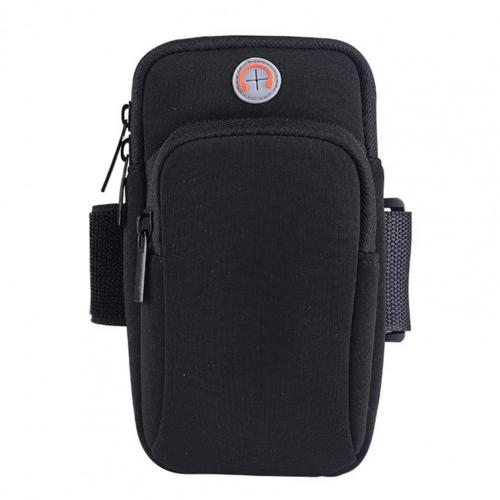 Fascia da braccio per telefono pratica borsa da polso elastica custodia per telefono borsa da braccio per telefono traspirante di pregevole fattura:  Black