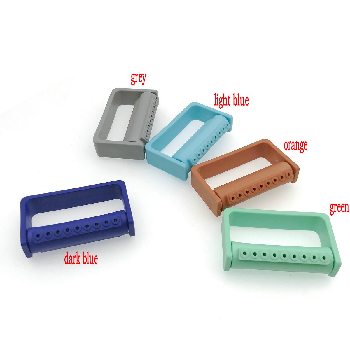 5pcs Autoclavable Diamond Bur Stand Holder Dental Disinfection Organizer