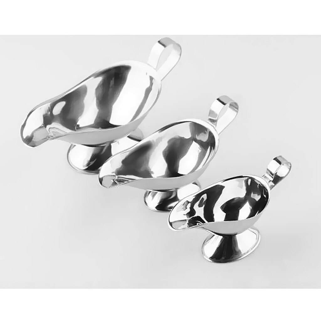 Stainless Steel Steak Sauce Gravy Dressing Boat Sauce Cup Seasoning Jug