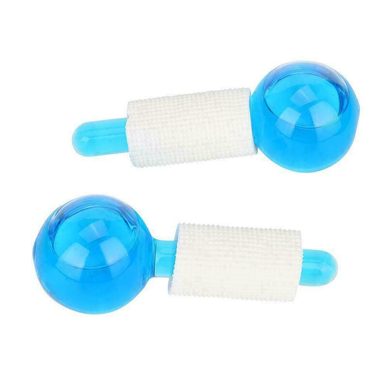 Globo de masaje Facial para mujer, herramienta de belleza para cuello, Hockey sobre hielo, energía, bola de cristal, 2 uds.: Default Title