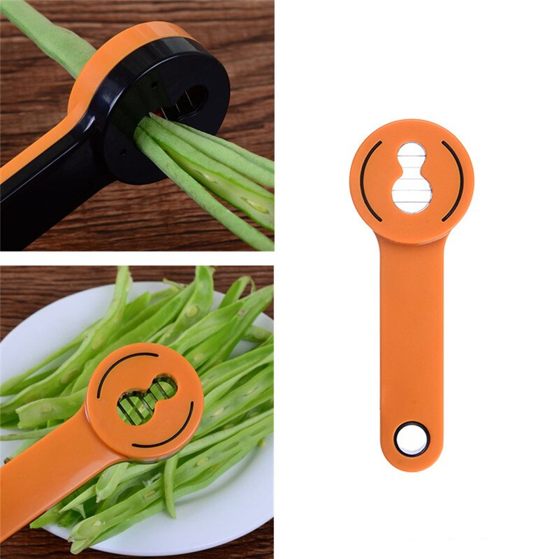 Praktische Griff Bean Slicer Cutter Fetzen Runner Hobel Cutter Stringer Küche Schredder Bean Gemüse Remover Peeler