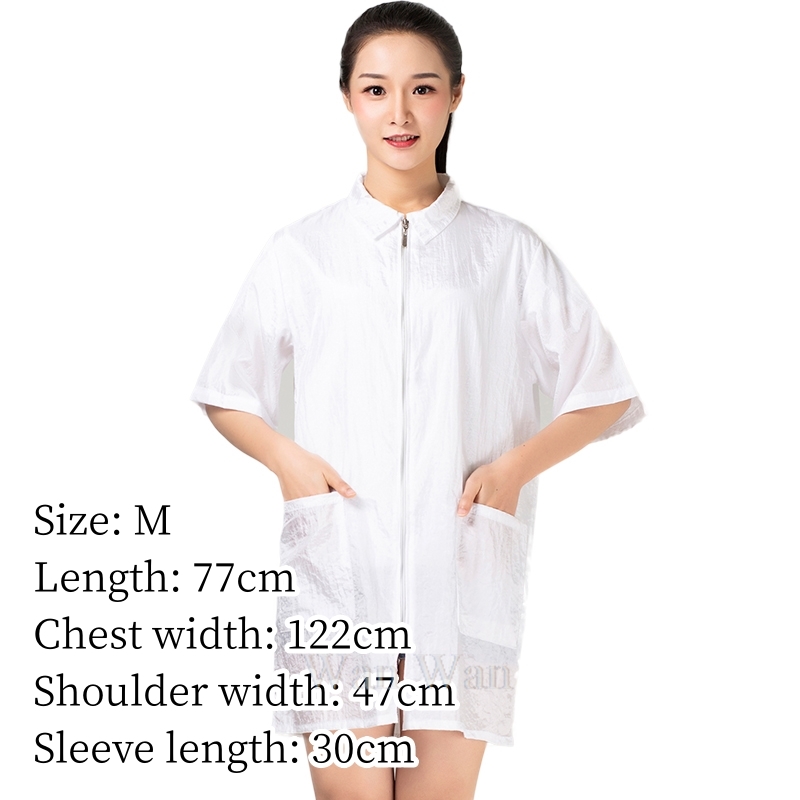 Dunne kappersuniformen, kappersjas, kappersschort, anti-haar, antistatische kleding voor huisdierverzorging  y0505: Lichtgrijs