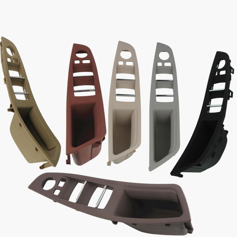 1pc For BMW 5 series F10 F11 F18 LHD Car Interior Left Front Door Handle Panel Driver's Seat Button Switch Frame Storage Box