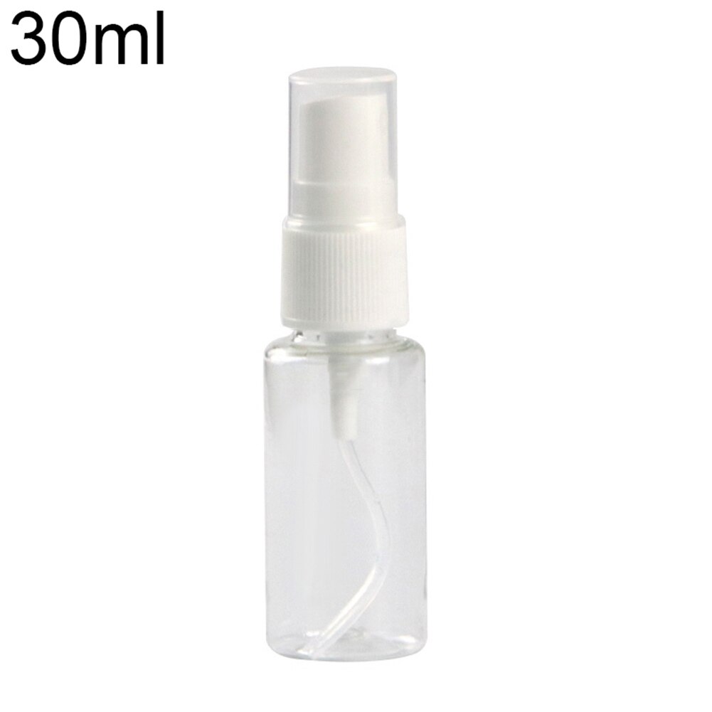 Portable Travel Transparent Plastic Empty Cosmetic Sample Spray Bottle Atomizer Can be used to dispense and store most liquids.: 30ml